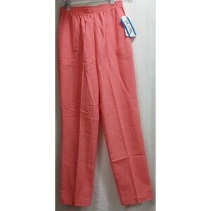 NWT Blair Coral Pull On Pants Women's Size 8 Petite 8P Straight Pockets Career